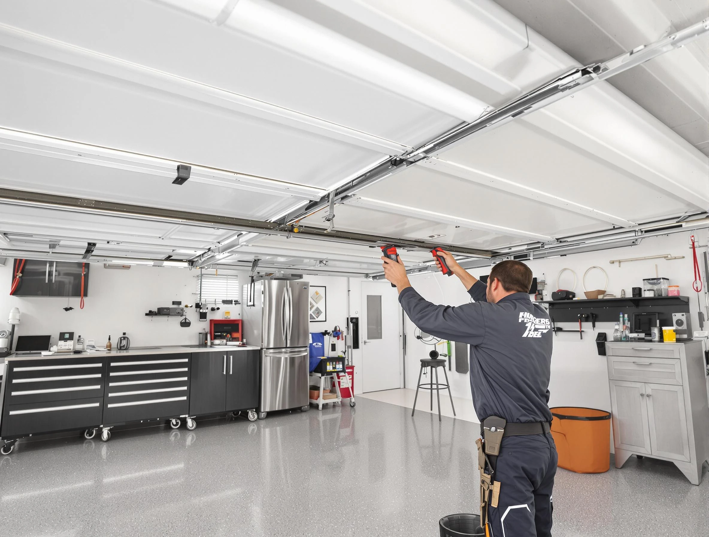 Overhead garage door repair service by Warren Garage Door Repair in Warren